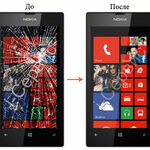 фото Ремонт Замена экрана / дисплея на Nokia Lumia